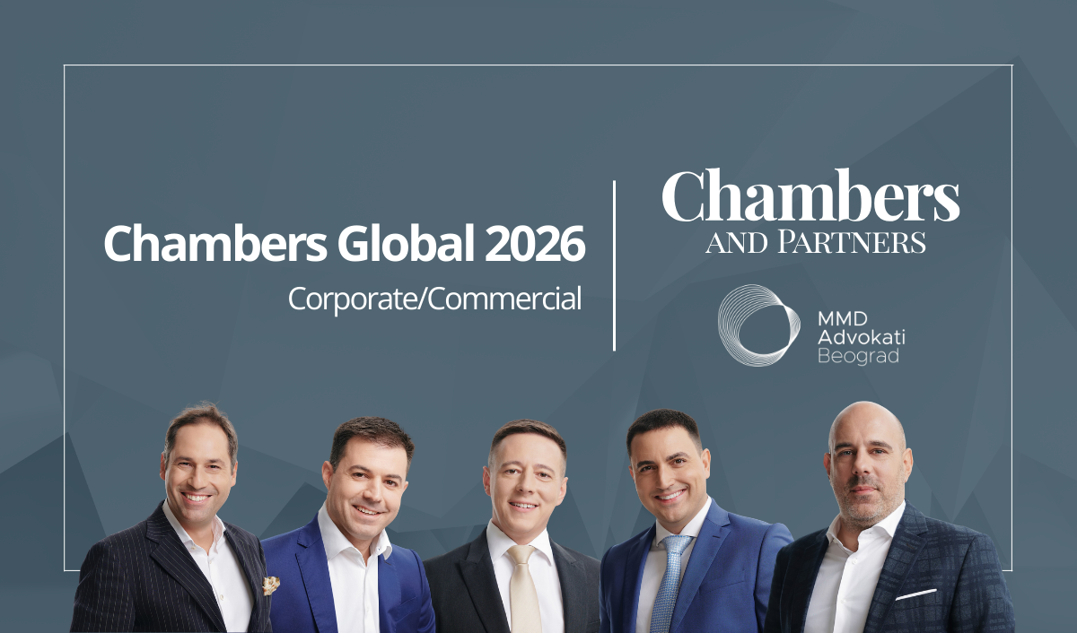 MMD Advokati and Partner Veljko Dostanić Honoured in Chambers Global 2026
